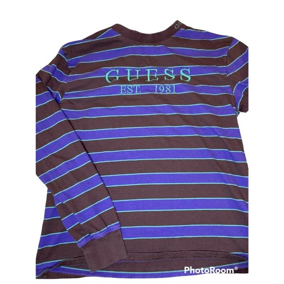 Vintage 90’s Guess Jeans Los Angeles Shirt Mens Size Medium Long Sleeve - Picture 3 of 6